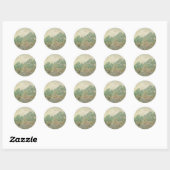 Vincent van Gogh - Olijven plukken Ronde Sticker (Vel)