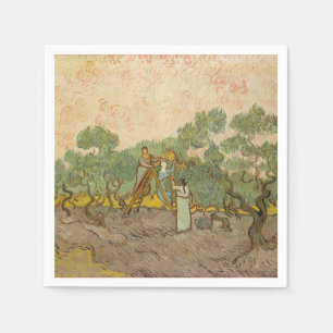 Vincent van Gogh - Olijven plukkende vrouwen Servet