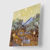 Vincent van Gogh - Olijven, Yellow Sky en Sun Vierkante Klok (Hoek)