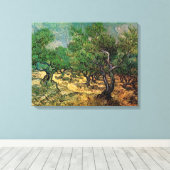 Vincent van Gogh - Olive Grove Canvas Afdruk (Insitu (Houten vloer))