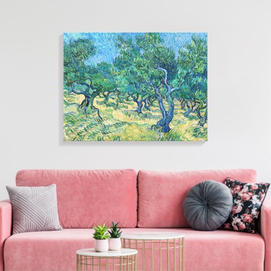 Vincent van Gogh - Olive Grove Canvas Afdruk (Insitu (Woonkamer))