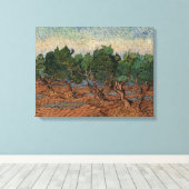 Vincent van Gogh - Olive Grove Canvas Afdruk (Insitu (Houten vloer))