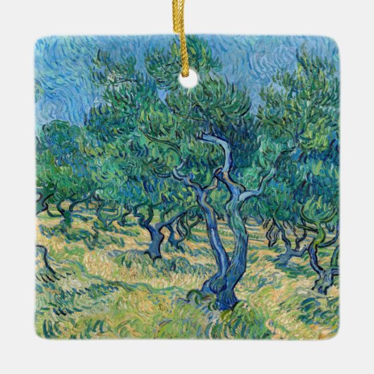 Vincent van Gogh - Olive Grove Keramisch Ornament (Voorkant)