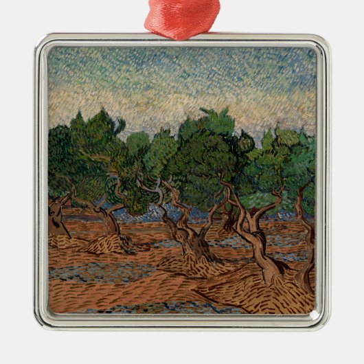 Vincent van Gogh - Olive Grove Metalen Ornament (Voorkant)