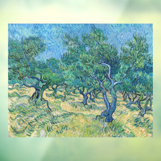 Vincent van Gogh - Olive Grove Raamsticker (Vel 3)