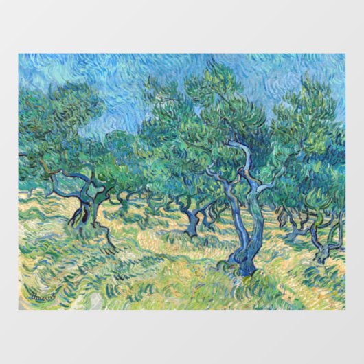 Vincent van Gogh - Olive Grove Raamsticker (Vel)