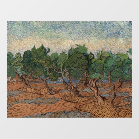 Vincent van Gogh - Olive Grove Raamsticker (Vel)