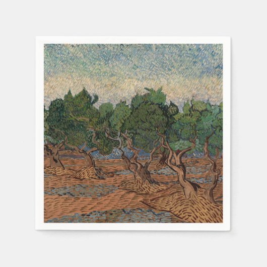 Vincent van Gogh - Olive Grove Servet (Voorkant)