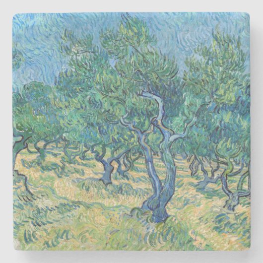 Vincent van Gogh - Olive Grove Stenen Onderzetter (Voorkant)