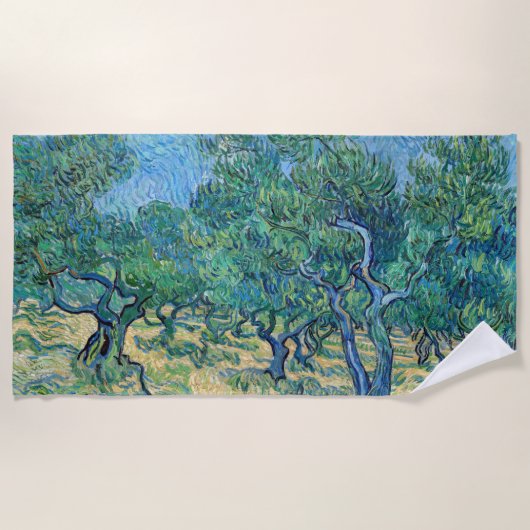 Vincent van Gogh - Olive Grove Strandlaken (Voorkant)