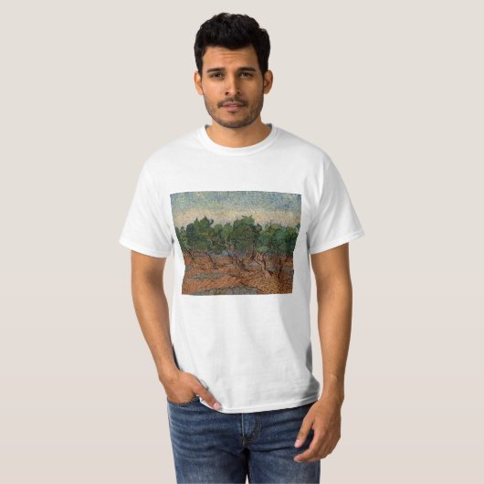 Vincent van Gogh - Olive Grove T-shirt (Voorkant volledig)