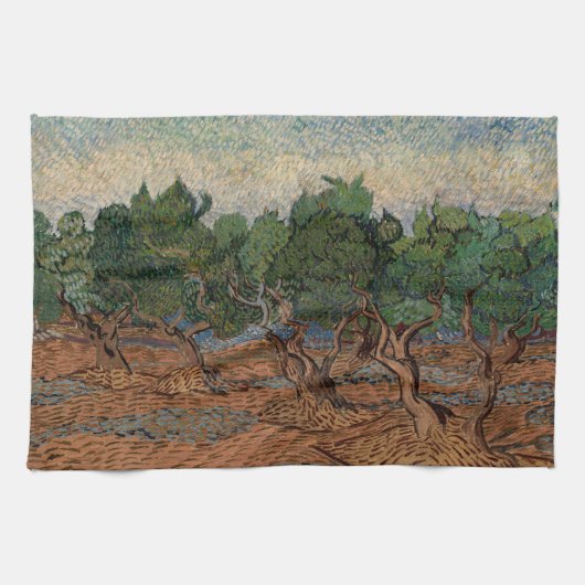 Vincent van Gogh - Olive Grove Theedoek (Horizontaal)