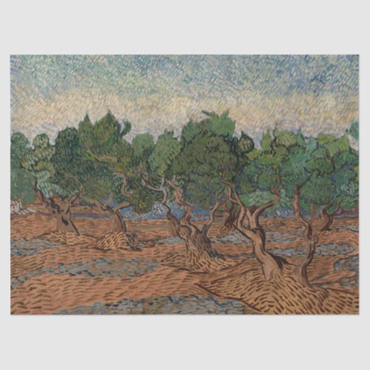 Vincent van Gogh - Olive Grove Tissuepapier (Voorkant)
