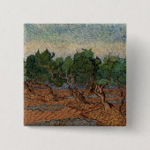Vincent van Gogh - Olive Grove Vierkante Button 5,1 Cm (Voorkant)