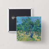 Vincent van Gogh - Olive Grove Vierkante Button 5,1 Cm (Voorkant /achterkant)