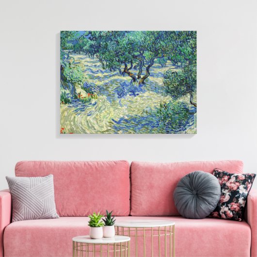 Vincent van Gogh - Olive Orchard Canvas Afdruk (Insitu (Woonkamer))