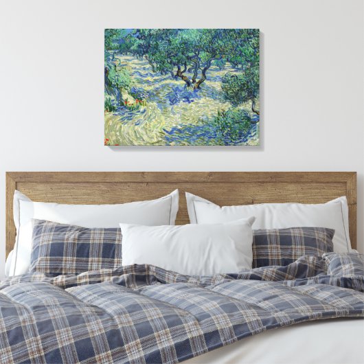 Vincent van Gogh - Olive Orchard Canvas Afdruk (Insitu (Slaapkamer))