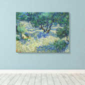 Vincent van Gogh - Olive Orchard Canvas Afdruk (Insitu (Houten vloer))