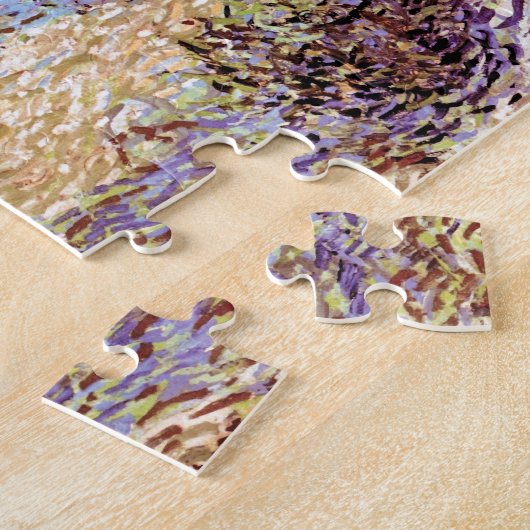 Vincent Van Gogh - Olive Orchard Fine Art Legpuzzel (Zijkant)