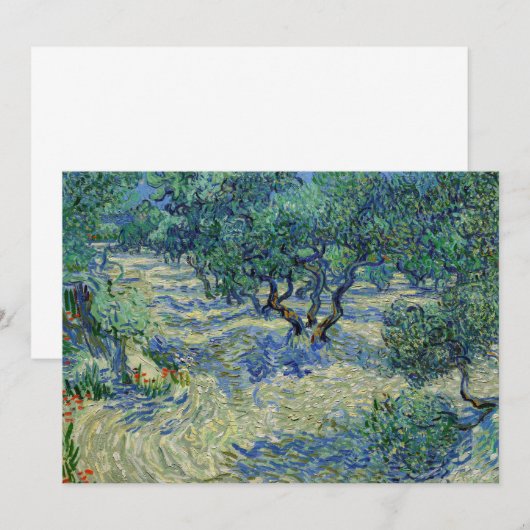 Vincent van Gogh - Olive Orchard Kaart (Voorkant / Achterkant)