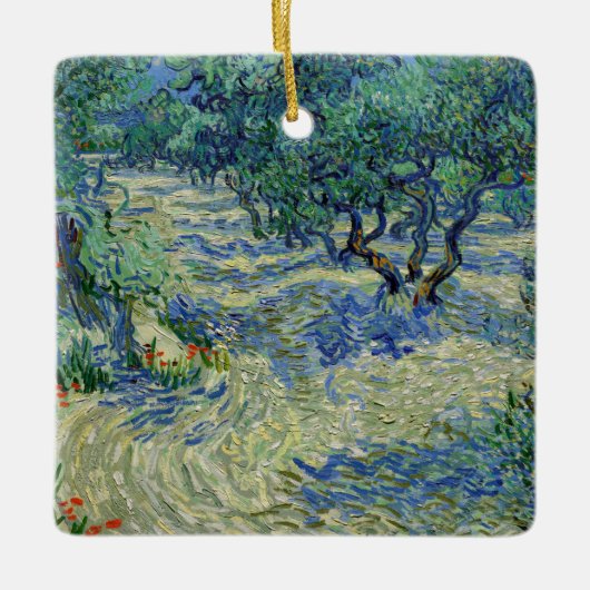 Vincent van Gogh - Olive Orchard Keramisch Ornament (Voorkant)