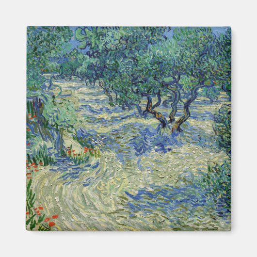 Vincent van Gogh - Olive Orchard Magneet (Voorkant)