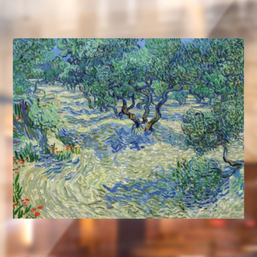Vincent van Gogh - Olive Orchard Raamsticker (Vel 2)