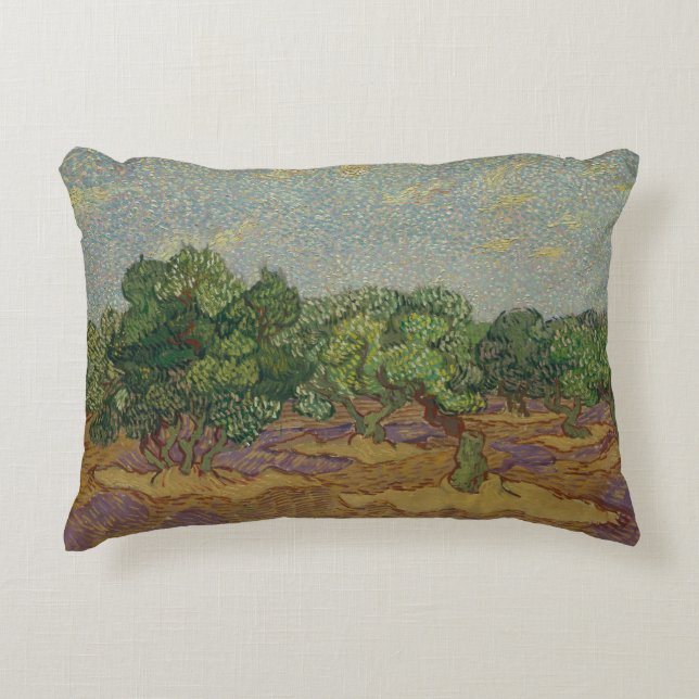 Vincent van Gogh - Olive Trees Accent Kussen (Voorkant)