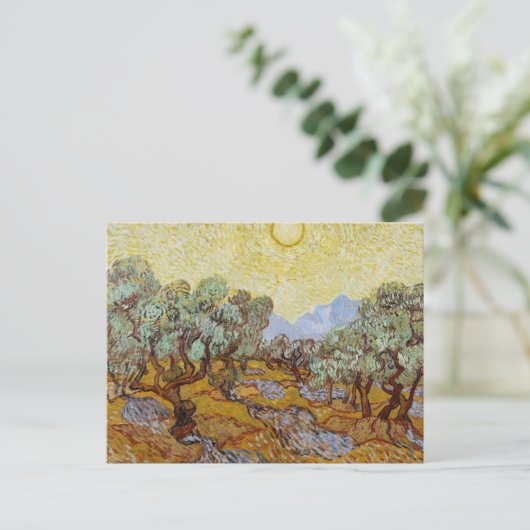 Vincent van Gogh - Olive Trees Briefkaart (Staand voorkant)