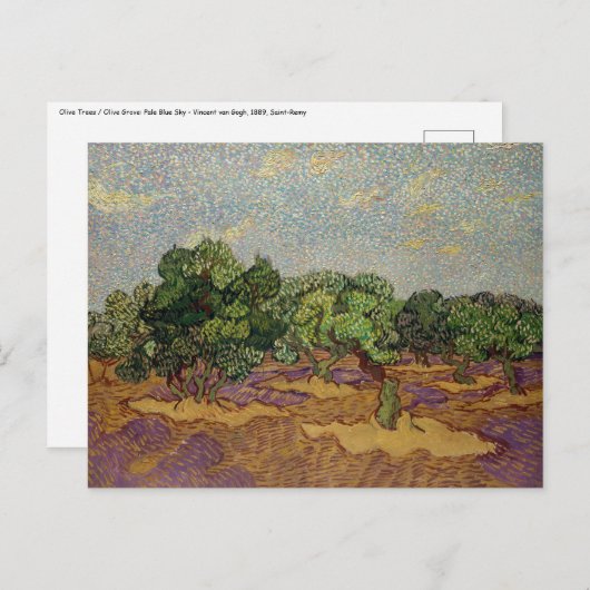 Vincent van Gogh - Olive Trees Briefkaart (Voorkant / Achterkant)
