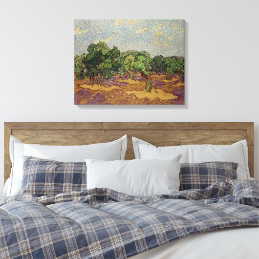 Vincent van Gogh - Olive Trees Canvas Afdruk (Insitu (Slaapkamer))