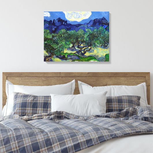 Vincent van Gogh Olive Trees Canvas Afdruk (Insitu (Slaapkamer))