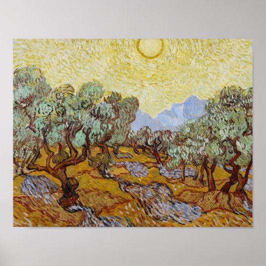 Vincent van Gogh - Olive Trees Poster (Voorkant)