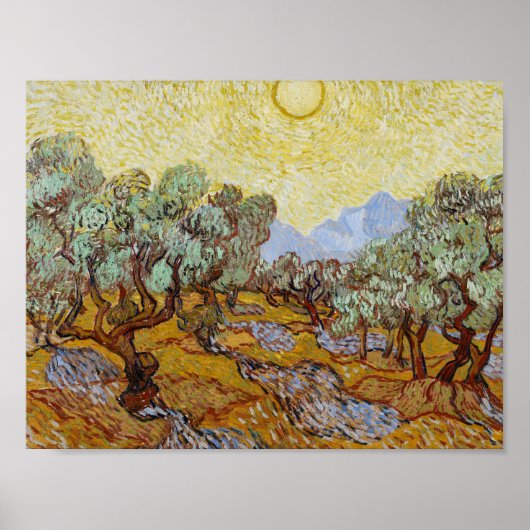 Vincent van Gogh - Olive Trees Poster (Voorkant)