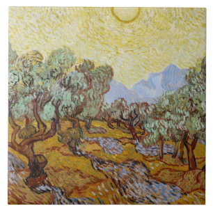 Vincent van Gogh - Olive Trees Tegeltje