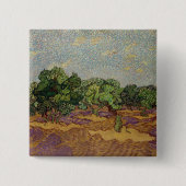 Vincent van Gogh - Olive Trees Vierkante Button 5,1 Cm (Voorkant)