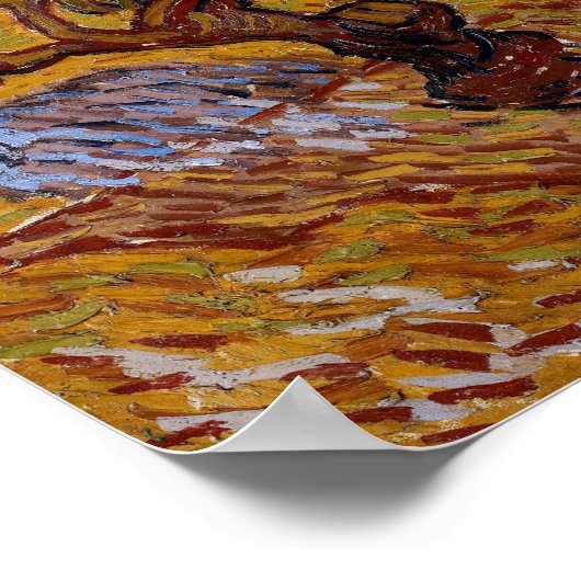 Vincent van Gogh - Olive Trees, Yellow Sky and Sun Poster (Hoek)