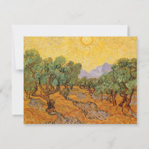 Vincent van Gogh - Olive Trees, Yellow Sky en Sun