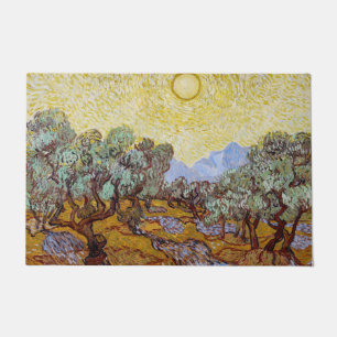 Vincent van Gogh - Olive Trees, Yellow Sky en Sun Deurmat