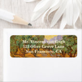 Vincent van Gogh - Olive Trees, Yellow Sky en Sun Etiket (Insitu)