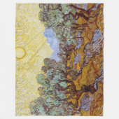 Vincent van Gogh - Olive Trees, Yellow Sky en Sun Fleece Deken (Voorkant)