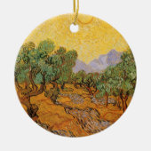 Vincent van Gogh - Olive Trees, Yellow Sky en Sun Keramisch Ornament (Voorkant)