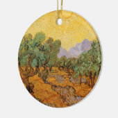 Vincent van Gogh - Olive Trees, Yellow Sky en Sun Keramisch Ornament (Links)