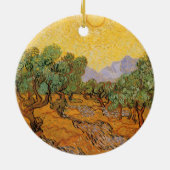 Vincent van Gogh - Olive Trees, Yellow Sky en Sun Keramisch Ornament (Achterkant)