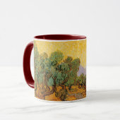 Vincent van Gogh - Olive Trees, Yellow Sky en Sun Mok (Voorkant links)