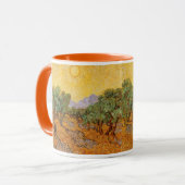 Vincent van Gogh - Olive Trees, Yellow Sky en Sun Mok (Voorkant links)