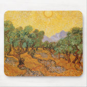 Vincent van Gogh - Olive Trees, Yellow Sky en Sun Muismat (Voorkant)