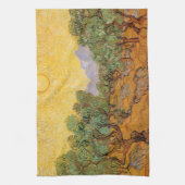 Vincent van Gogh - Olive Trees, Yellow Sky en Sun Theedoek (Verticaal)