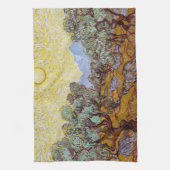 Vincent van Gogh - Olive Trees, Yellow Sky en Sun Theedoek (Verticaal)