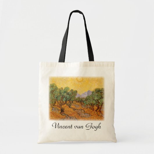 Vincent van Gogh - Olive Trees, Yellow Sky en Sun Tote Bag (Voorkant)